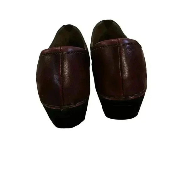 Dansko Women’s Solstice Leather Slip-On Clogs Burnt Red Comfort 38 - Picture 3 of 4